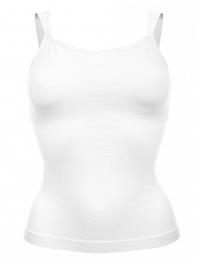 Майка-топ для беременных и кормящих мам белый, размер М (Medela, 200.0858)